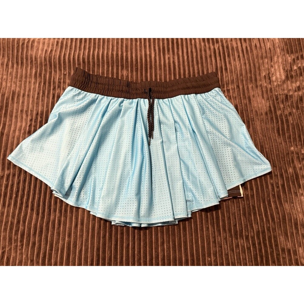 Lucky In Love Blue And Black Women’s Topspin Tennis Pickleball Golf Skort Size M